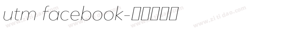 utm facebook字体转换